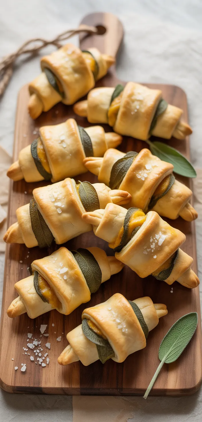 19. Pumpkin Sage Brie Crescents