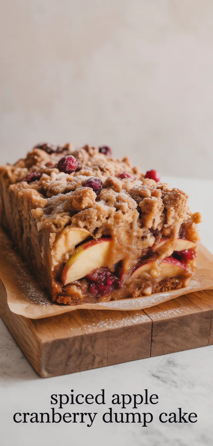 2. Spiced Apple Cranberry Dump Cake