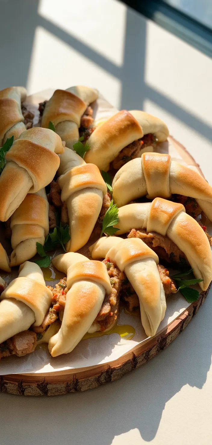 20. Mediterranean Lamb Hummus Crescents