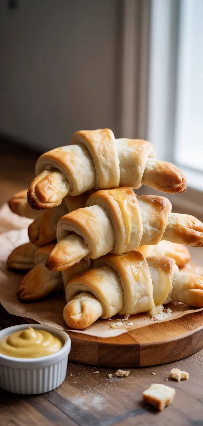 21. Honey Mustard Turkey Swiss Crescents