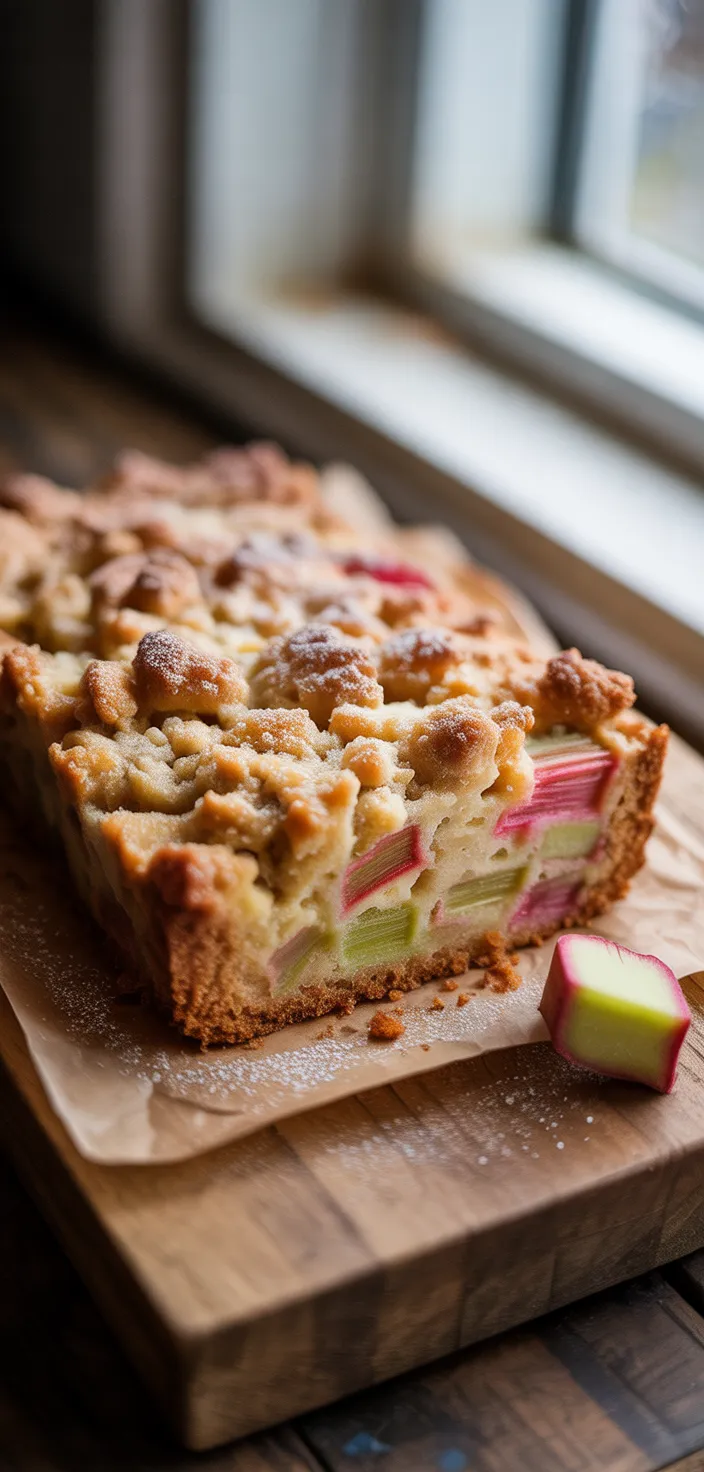 23. Rhubarb Ginger Dump Cake
