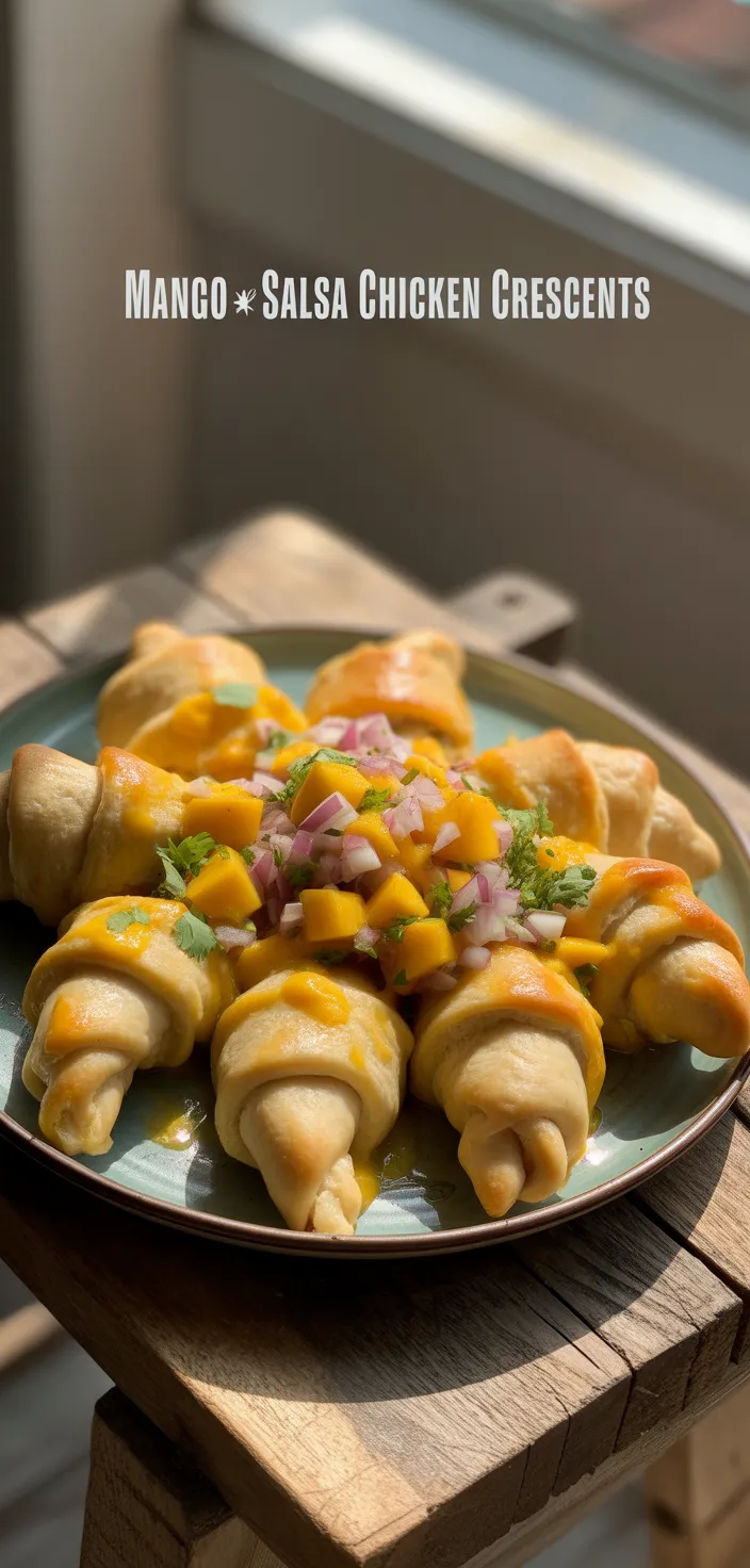 3. Mango Salsa Chicken Crescents