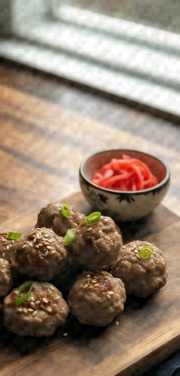 5. Japanese Miso Beef Meatballs
