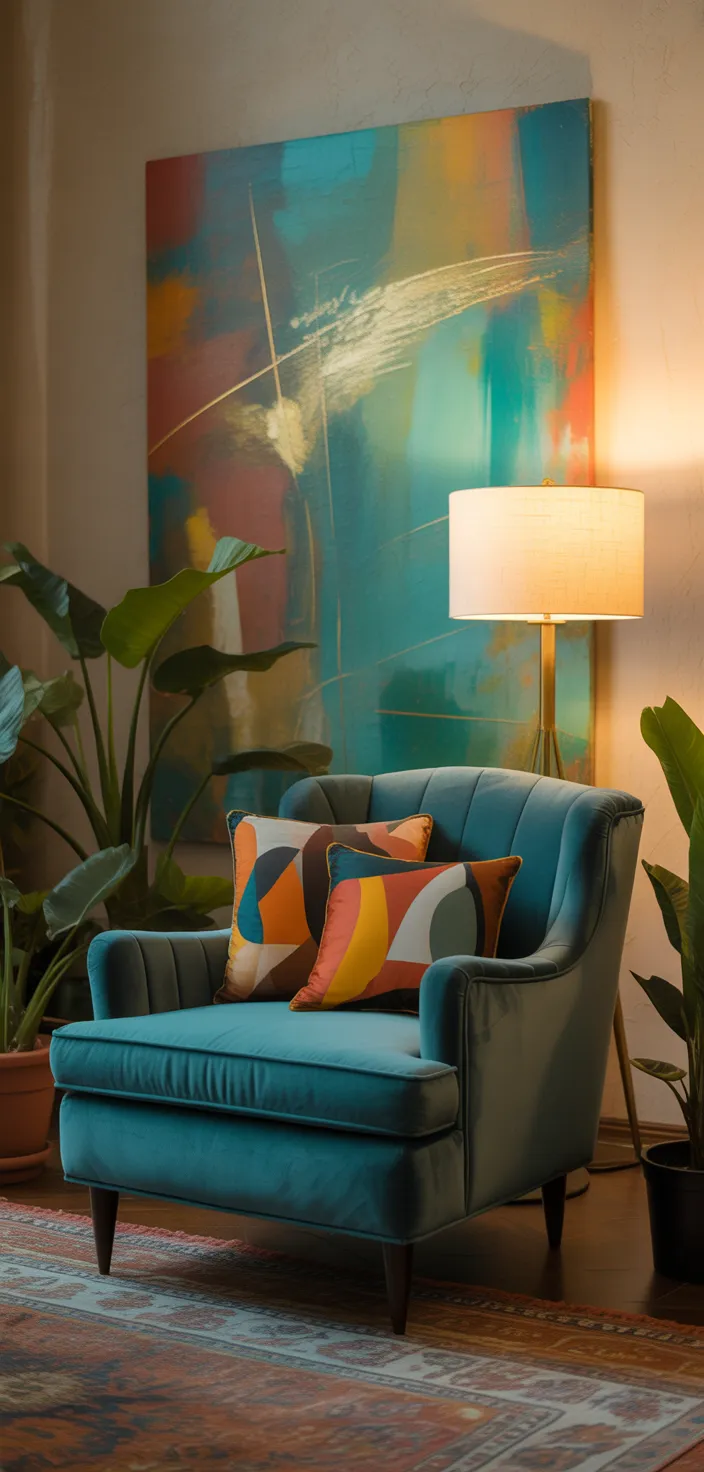 5. Mid-Century Modern Maximalism