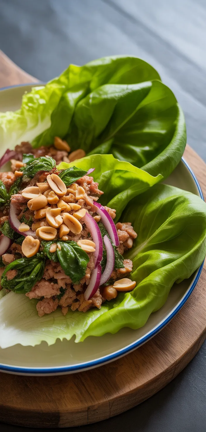 5. Thai Basil Pork Lettuce Wraps