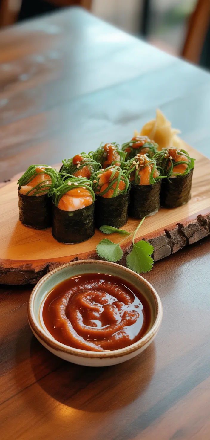 6. Spicy Miso Seaweed Sushi