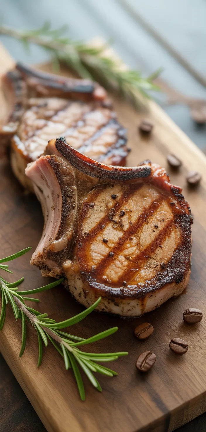 7. Espresso Rubbed Pork Chops