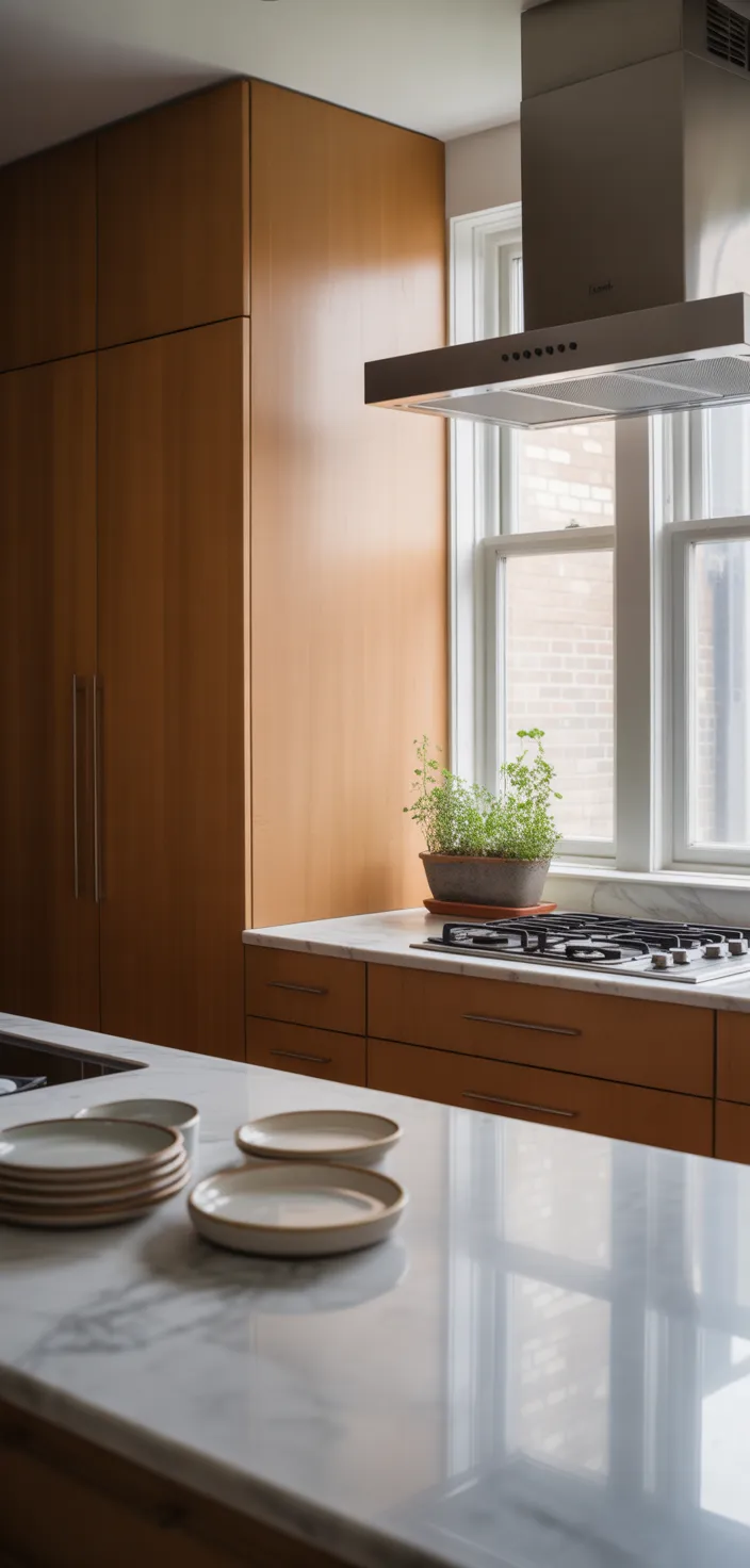 7. Maple Flat Panel Cabinets