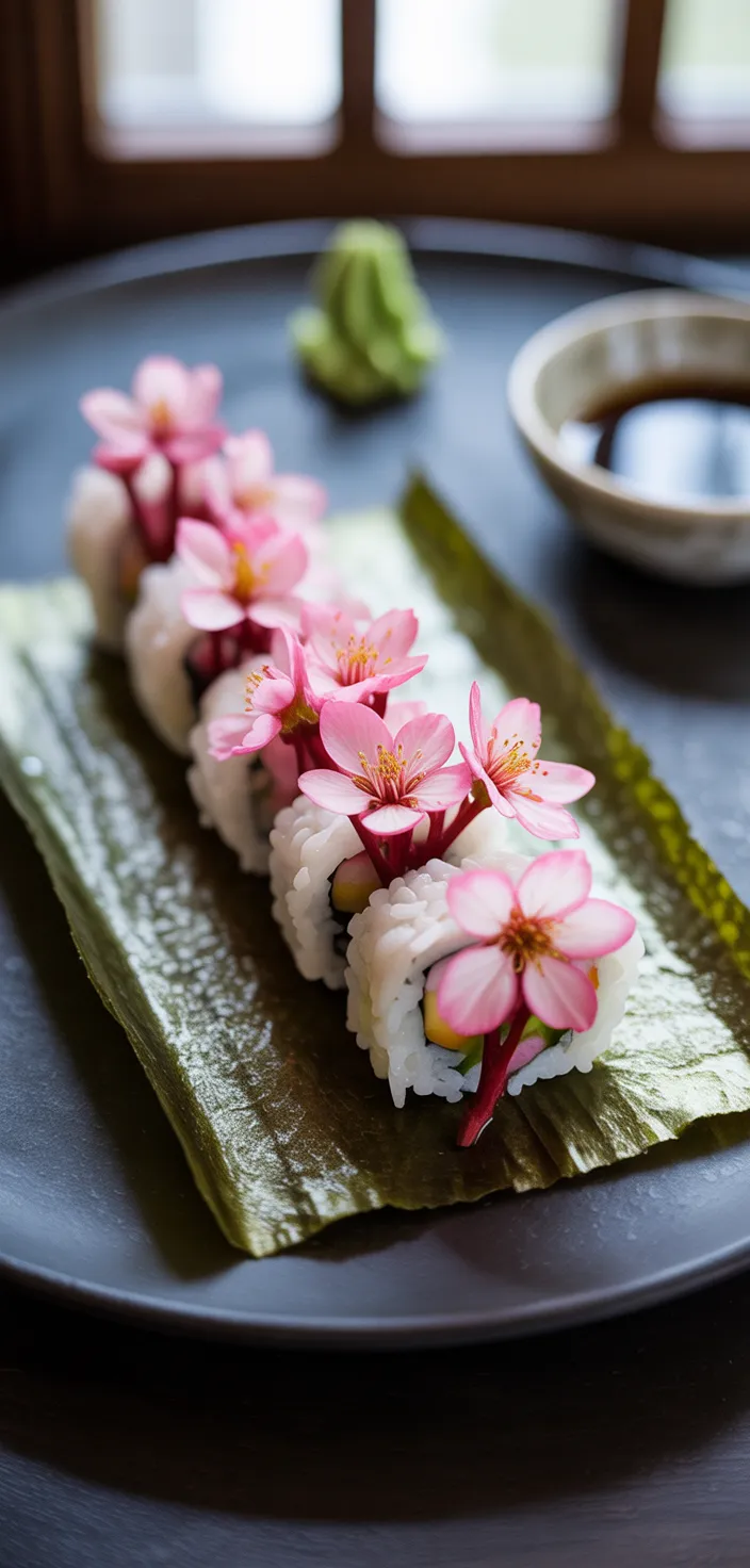 7. Pickled Cherry Blossom Roll