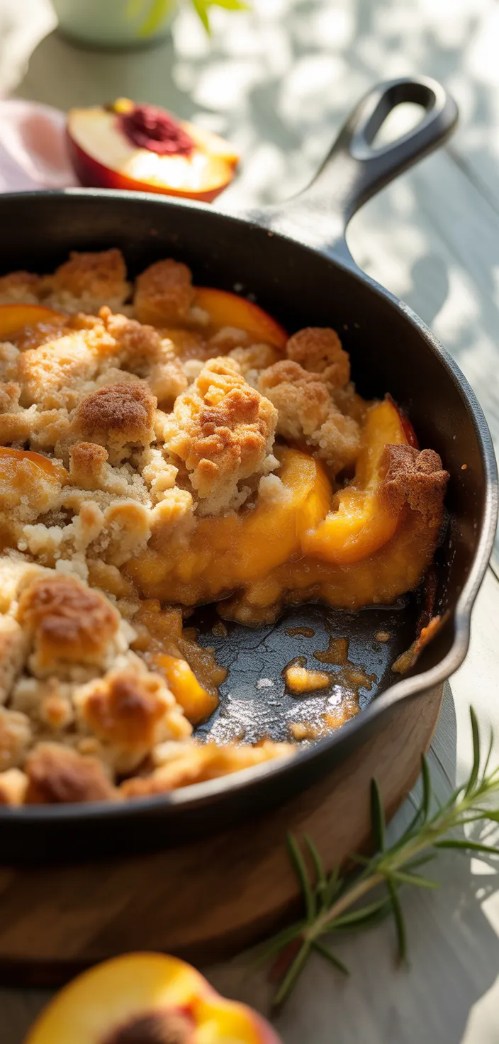 7. Rosewater Peach Dump Cake