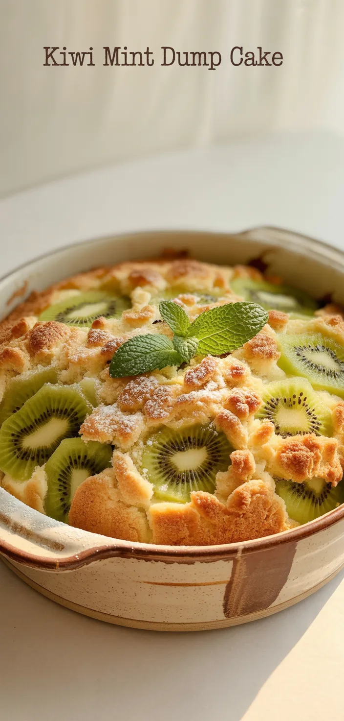 8. Kiwi Mint Dump Cake