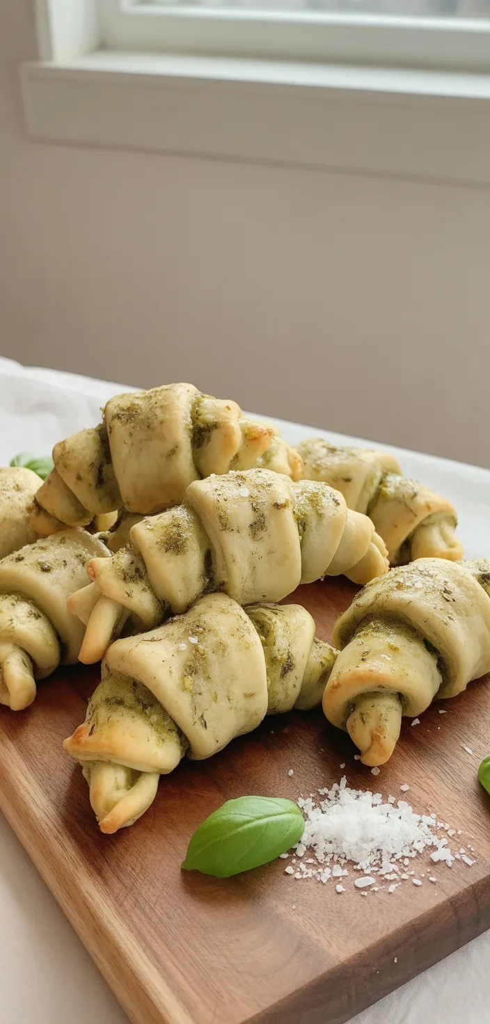 9. Pesto Artichoke Feta Crescents