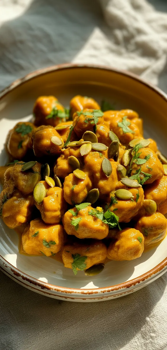 Acorn Squash Curry Gnocchi