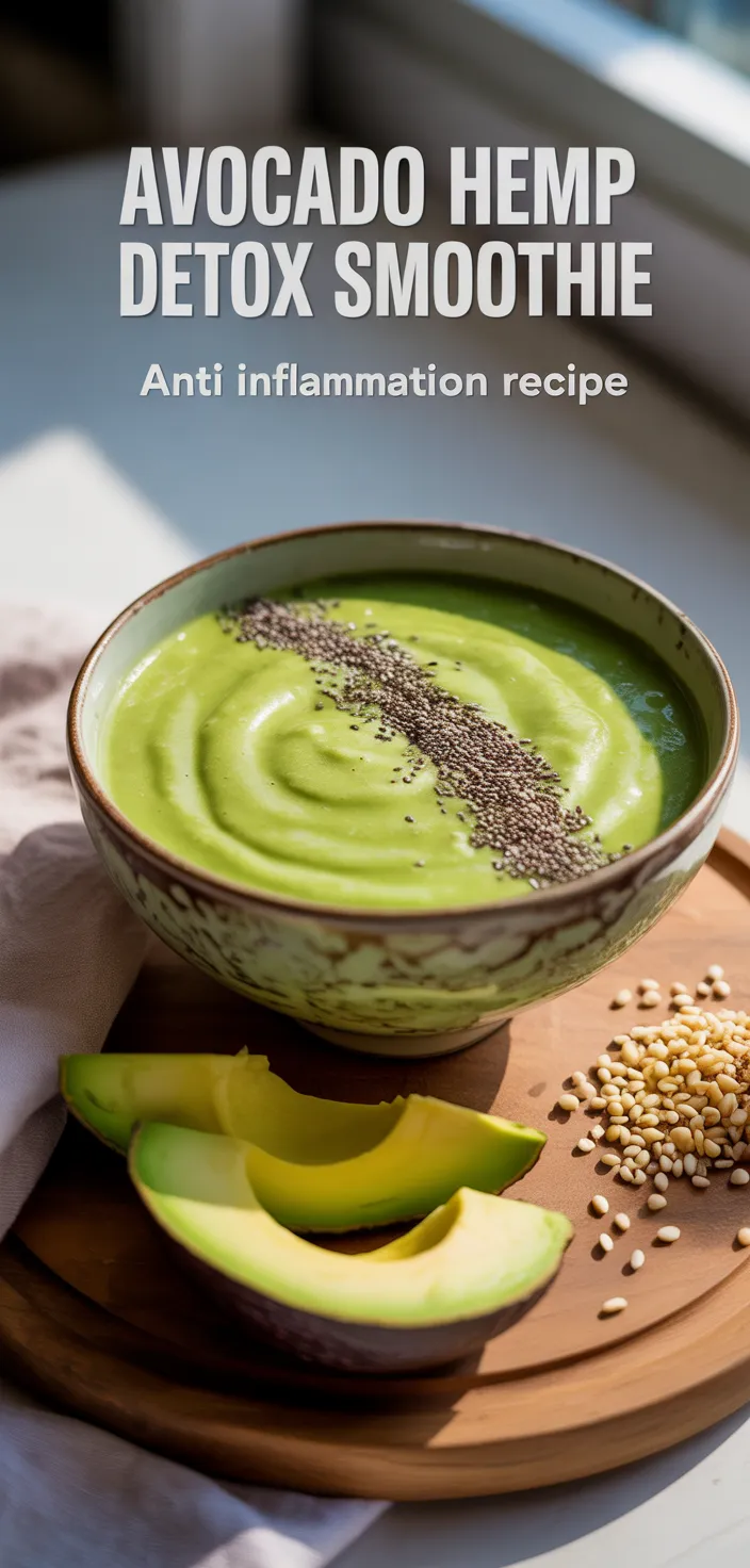 Avocado Hemp Detox Smoothie