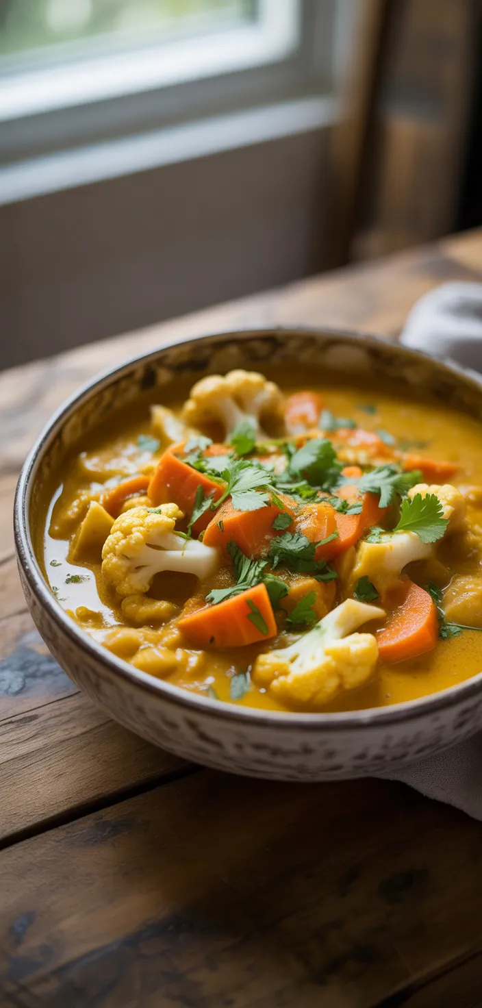 Coconut Curry Cauliflower Stew
