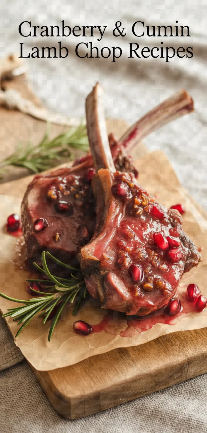 Cranberry & Cumin Lamb Chops