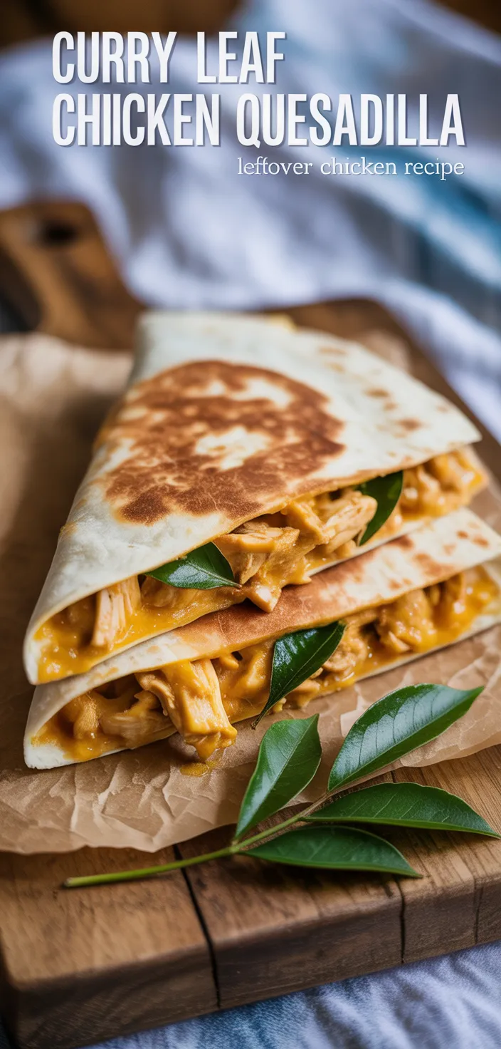 Curry Leaf Chicken Quesadillas