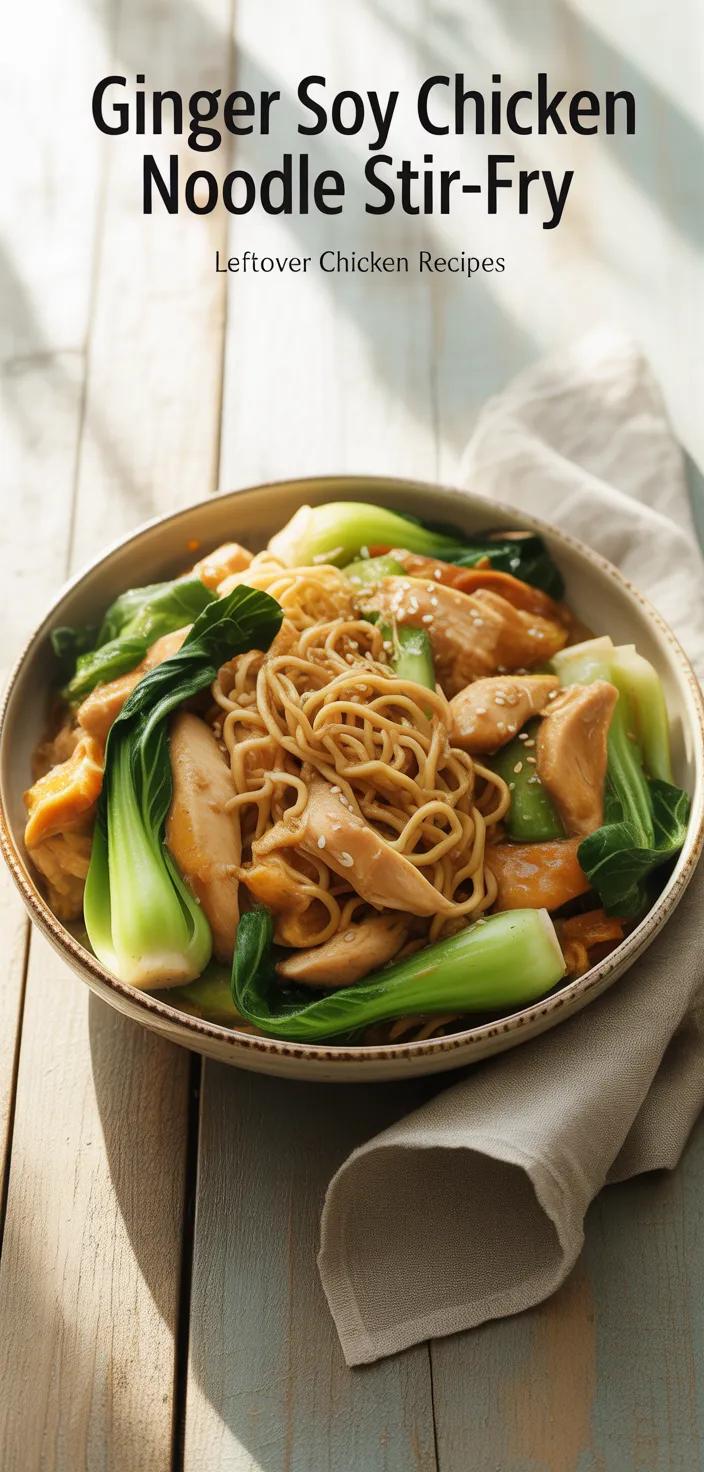Ginger Soy Chicken Noodle Stir-Fry
