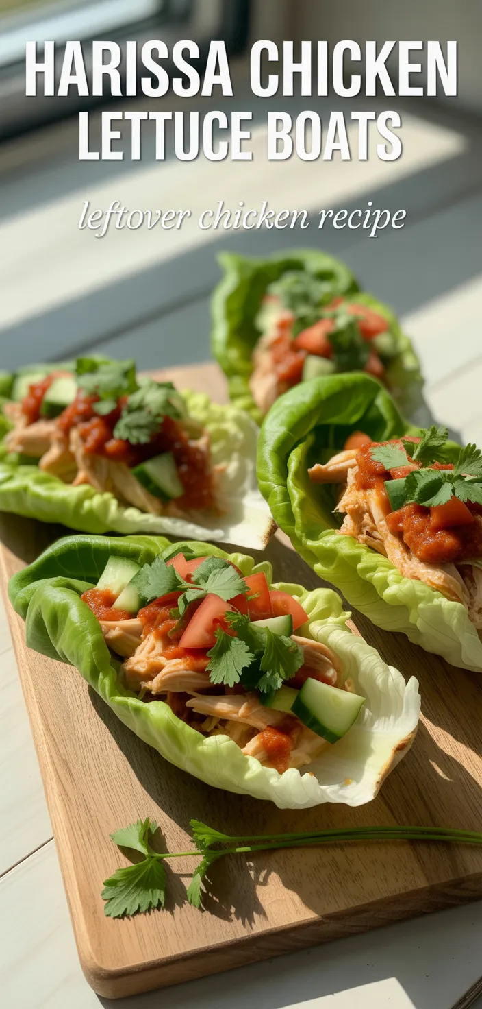 Harissa Chicken Lettuce Boats