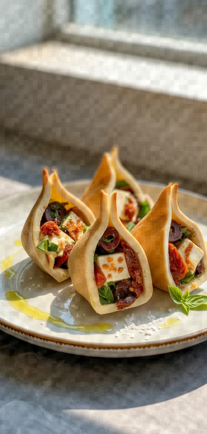 Mediterranean Olive Paneer Pockets