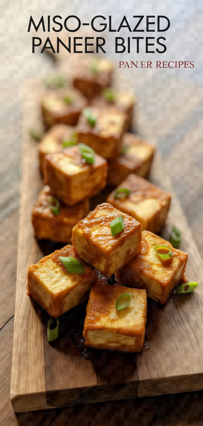 Miso‐Glazed Paneer Bites
