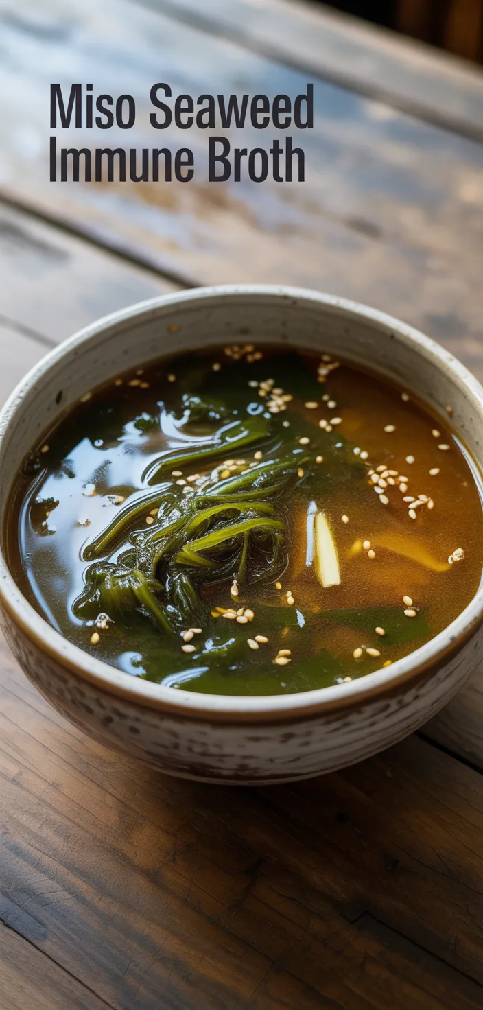 Miso Seaweed Immune Broth