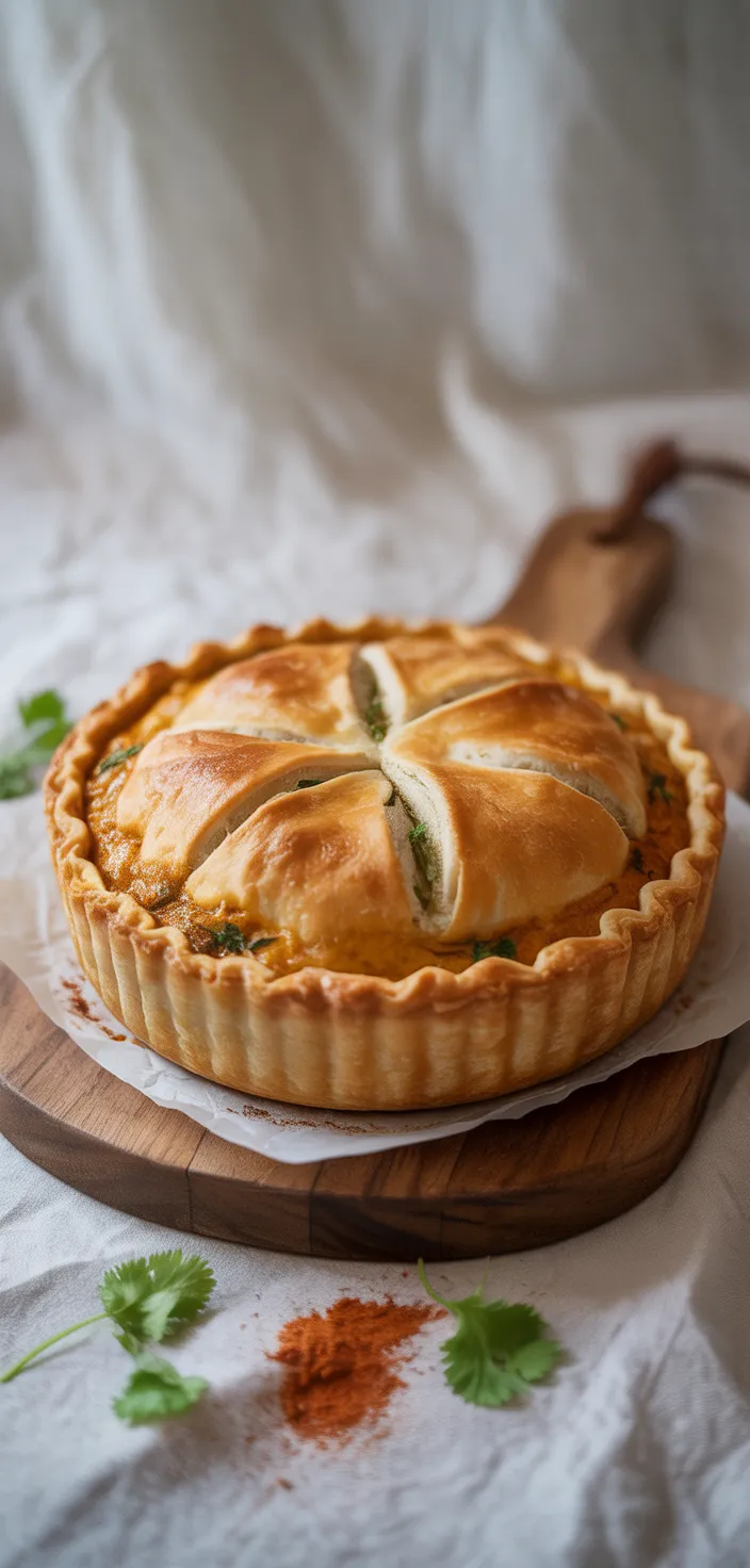 Moroccan-Spiced Chicken Tagine Pie