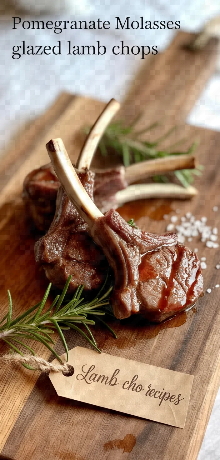 Pomegranate Molasses Glazed Lamb Chops