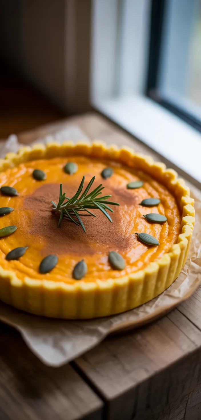 Pumpkin Squash Polenta Pie