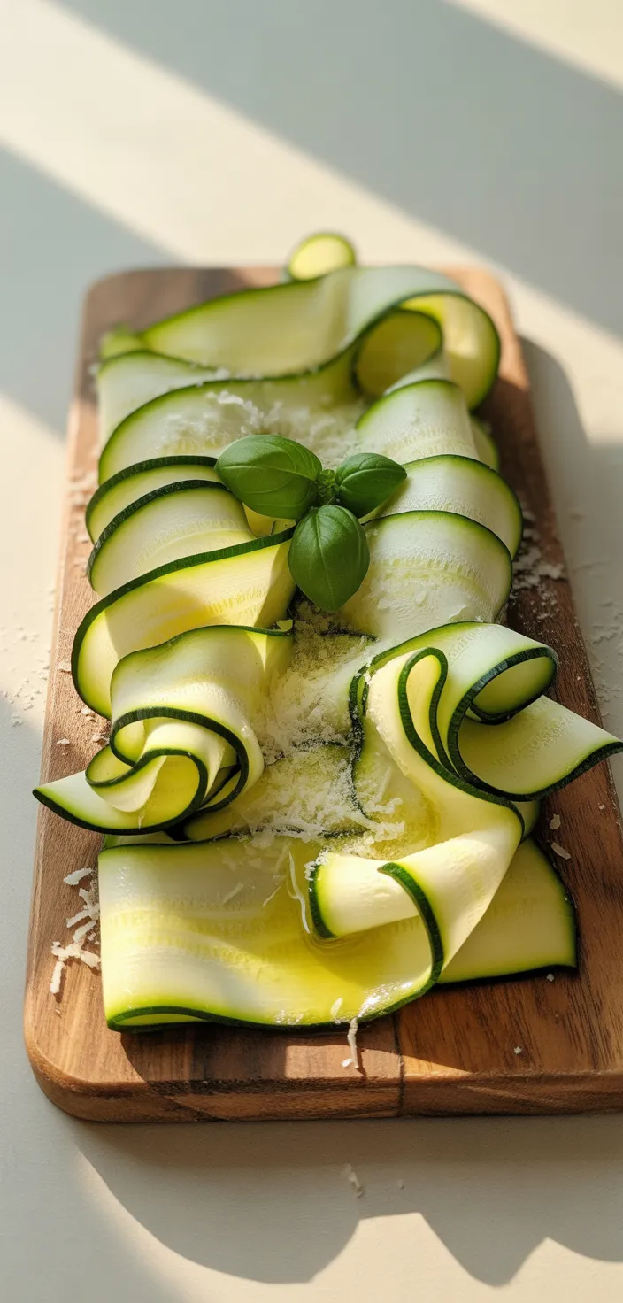 Ribboned Zucchini Carpaccio