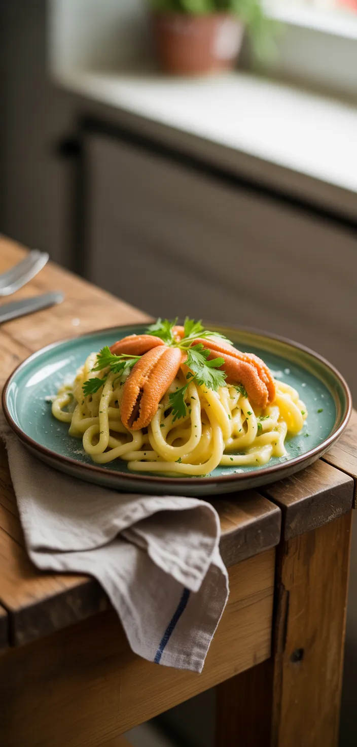 Scialatielli al Limone e Ricci di Mare