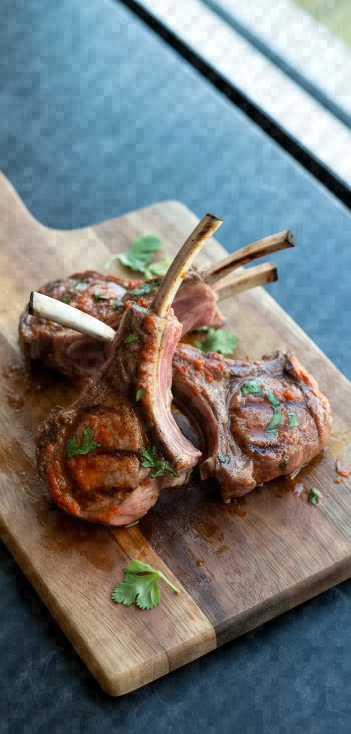 Smoky Harissa Marinated Lamb Chops