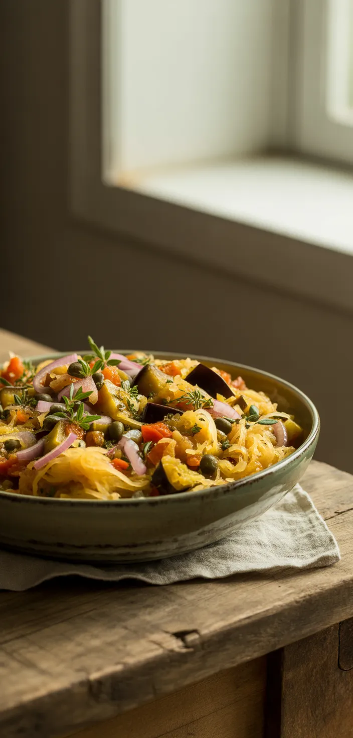 Spaghetti Squash Caponata