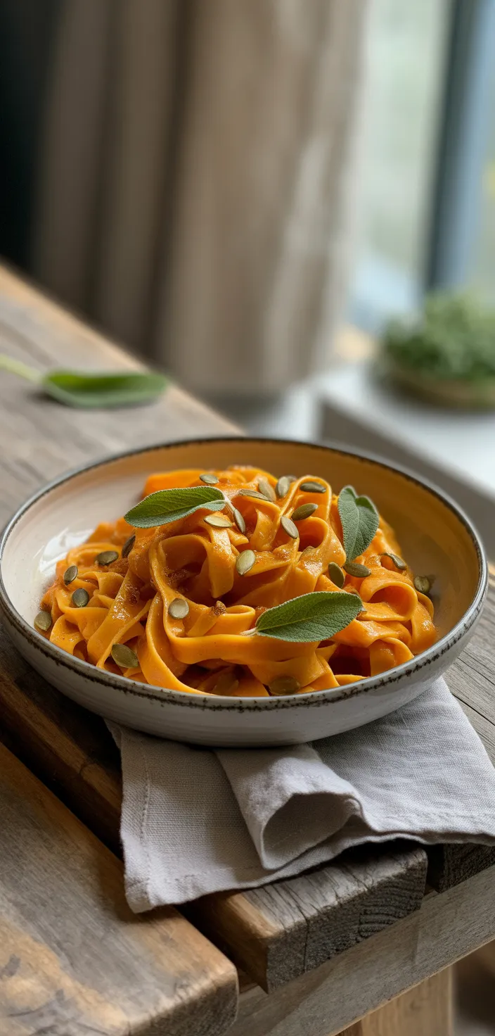 Spiced Turban Squash Tagliatelle