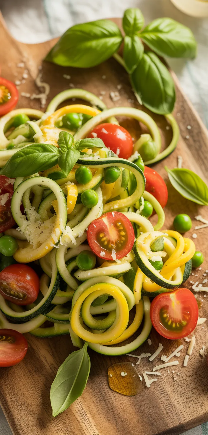 Summer Squash Zoodle Primavera