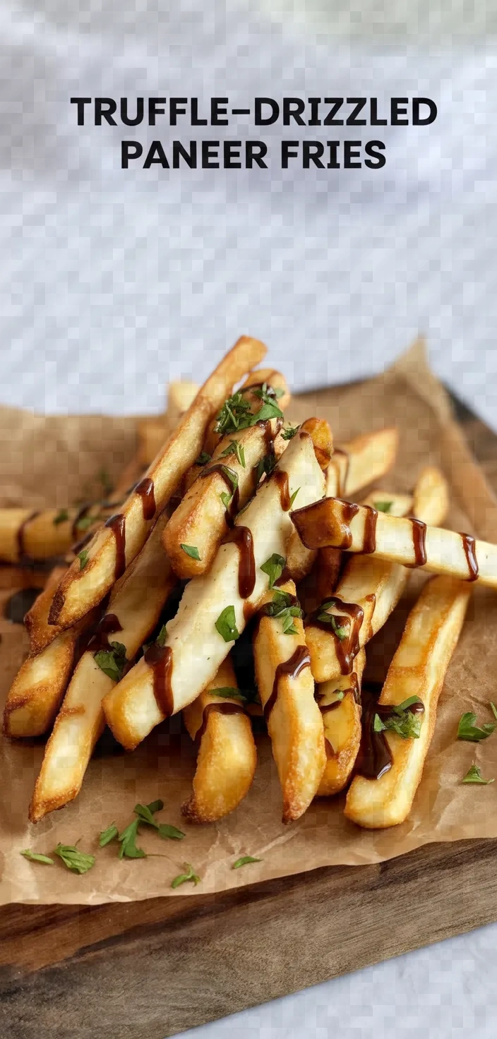 Truffle‐Drizzled Paneer Fries