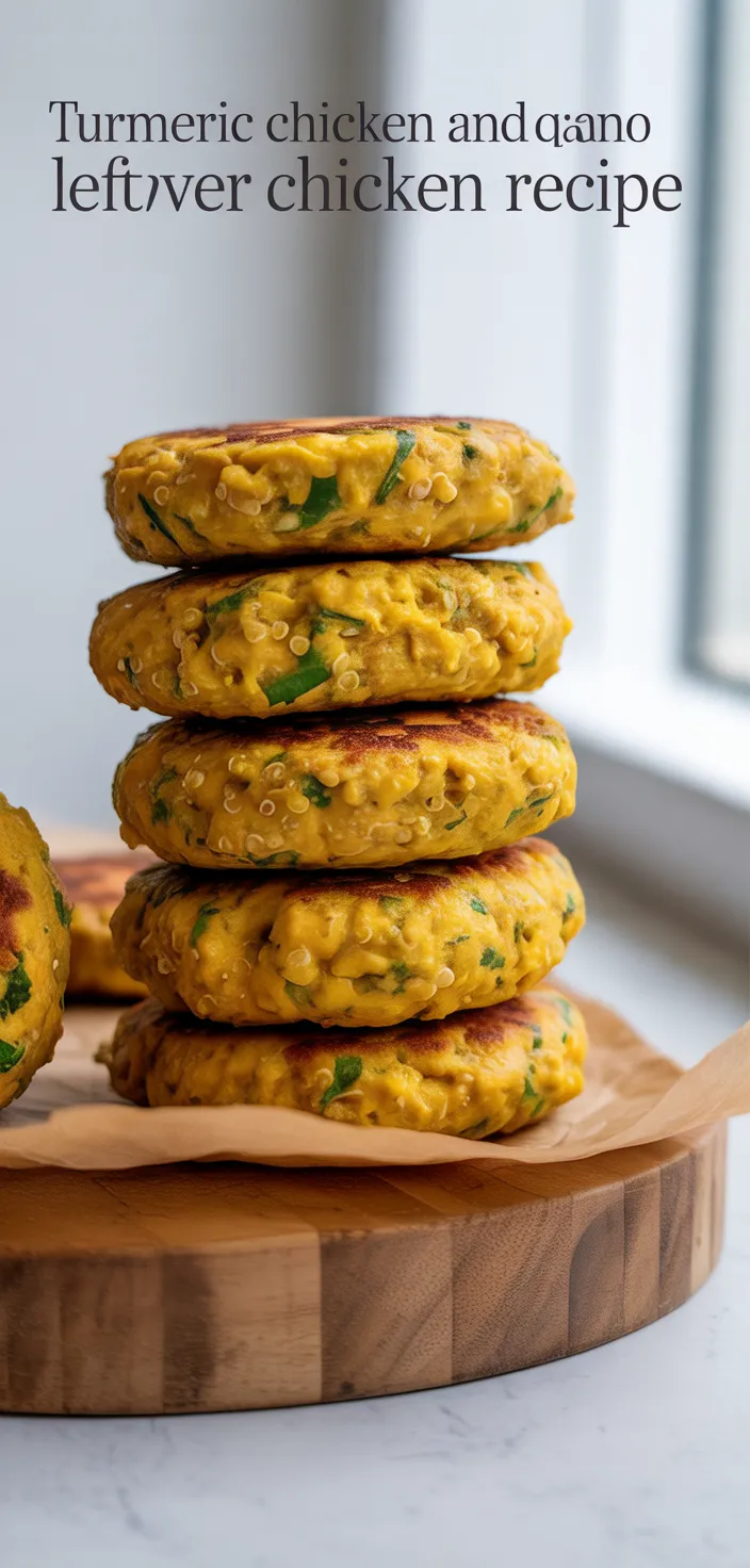 Turmeric Chicken and Quinoa Patties