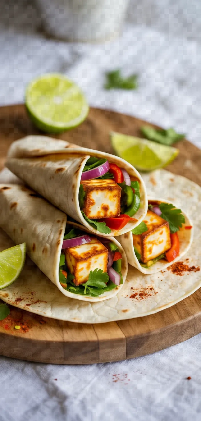 Zesty Chili Lime Paneer Wraps
