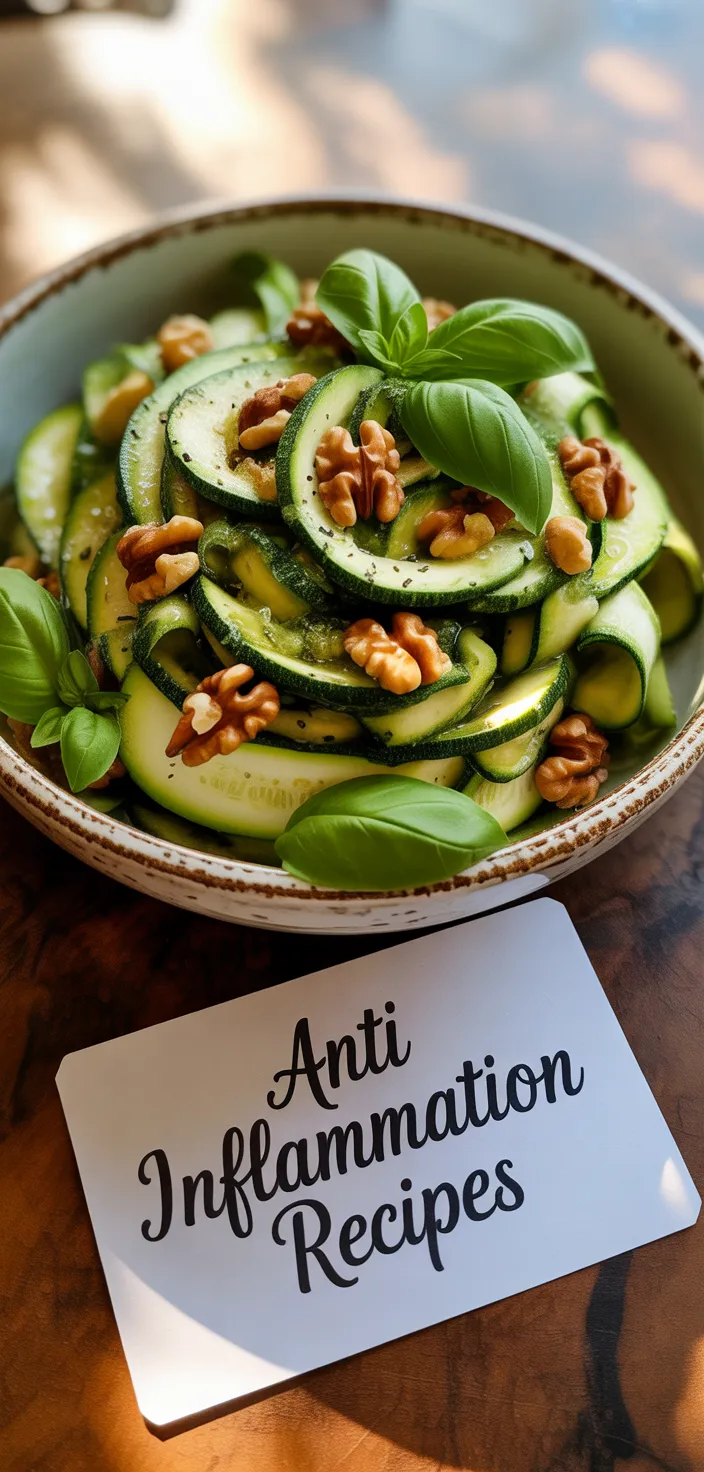 Zesty Zucchini Walnut Pesto Salad