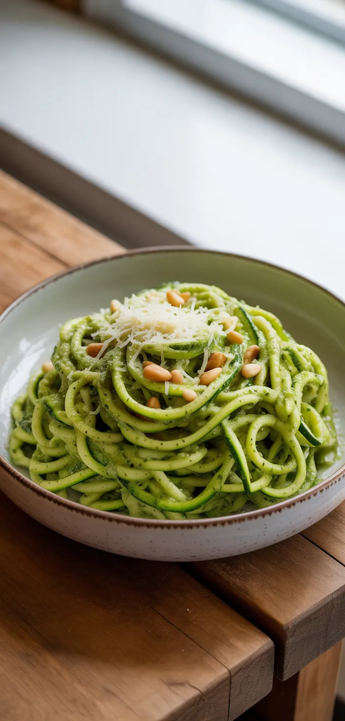 1. Zucchini Noodle Pesto Pasta
