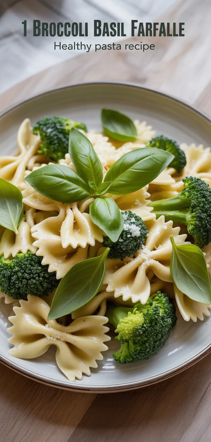 11. Broccoli Basil Farfalle
