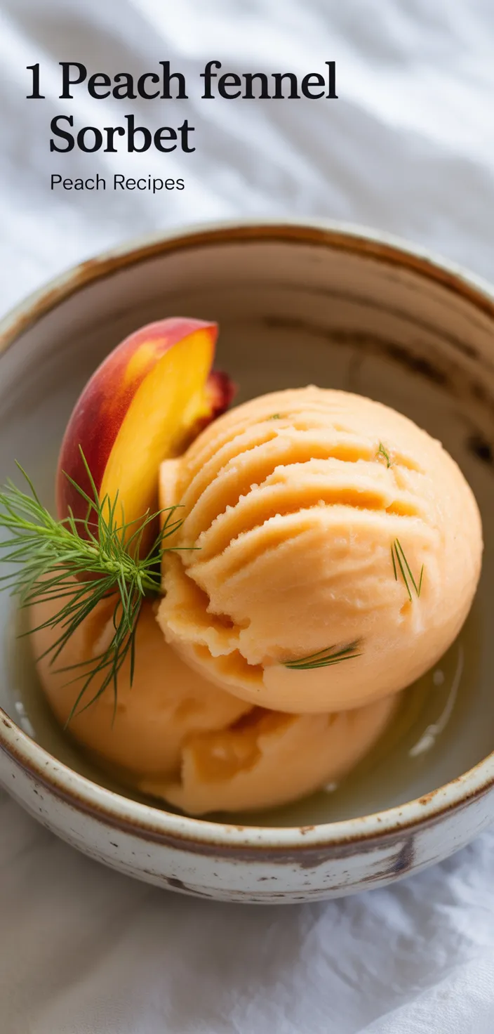 11. Peach Fennel Sorbet