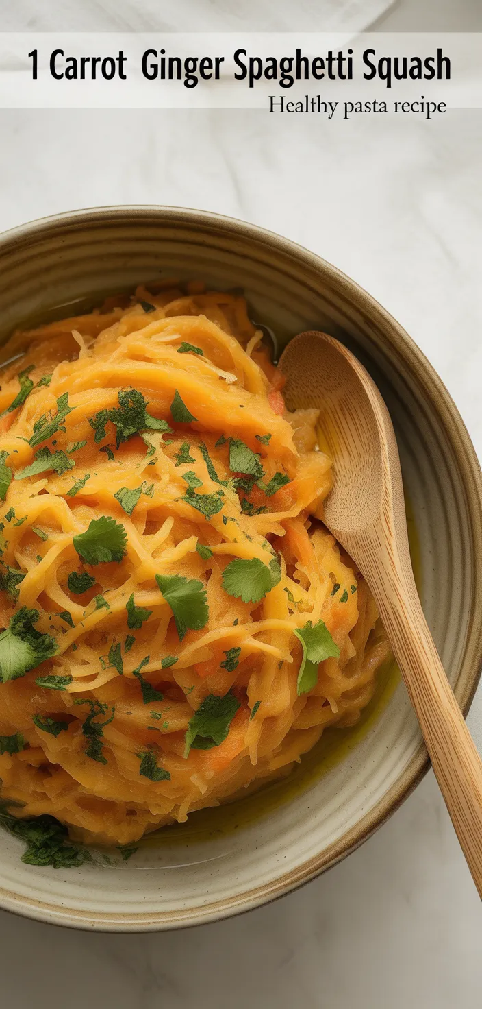 12. Carrot Ginger Spaghetti Squash