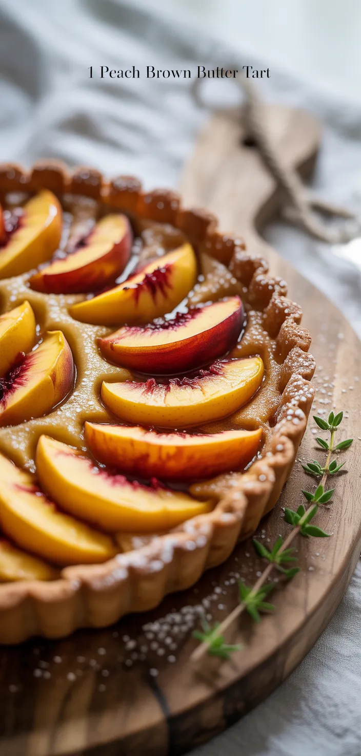 13. Peach Brown Butter Tart