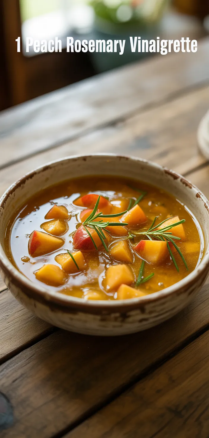 15. Peach Rosemary Vinaigrette