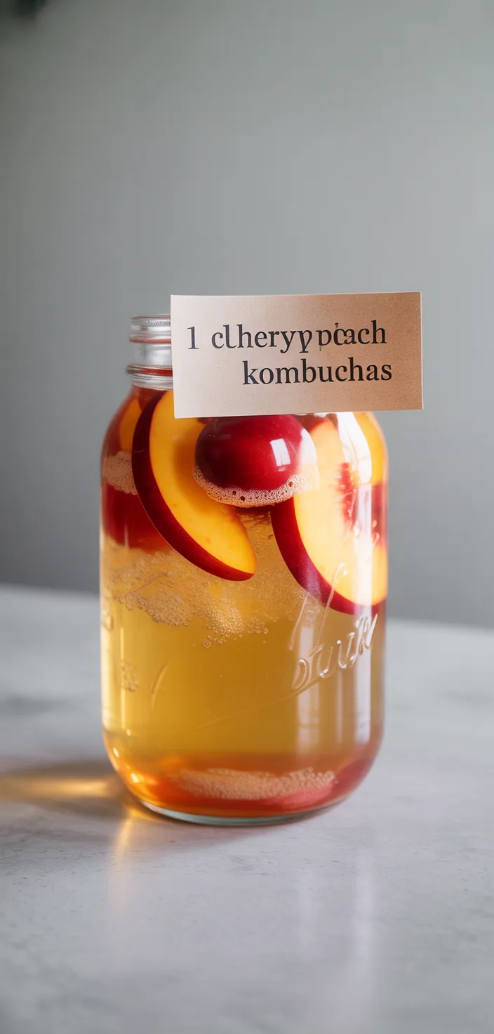 16. Cherry Peach Kombucha