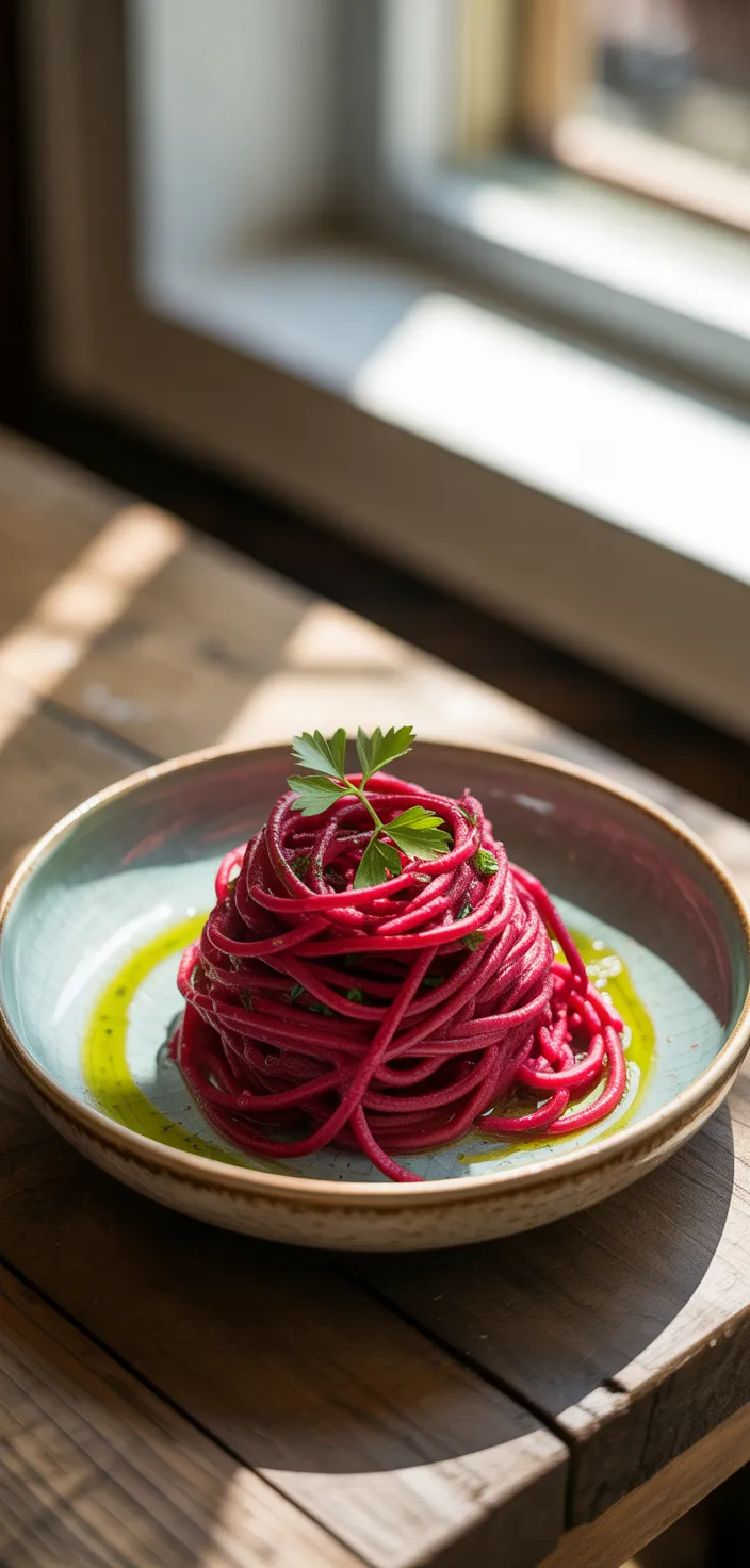 4. Beetroot Whole Wheat Spaghetti