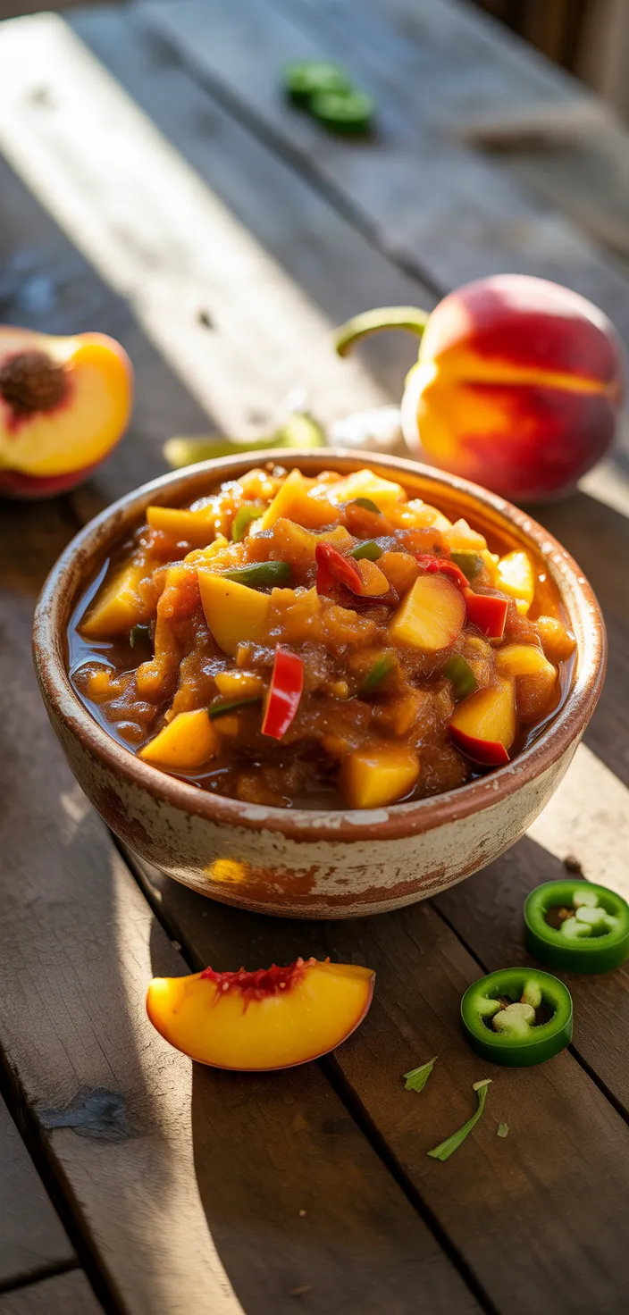 6. Peach Jalapeño Chutney