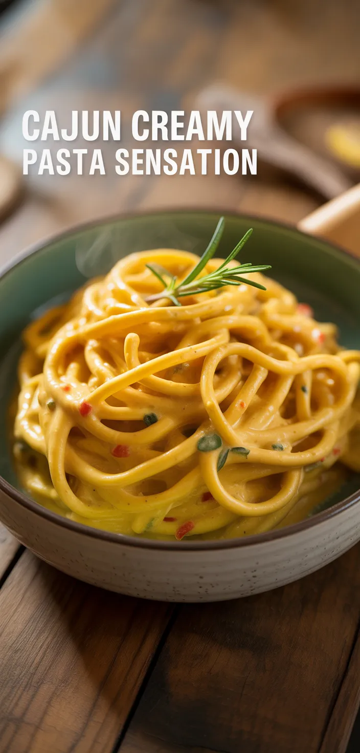 7. Cajun Creamy Pasta Sensation