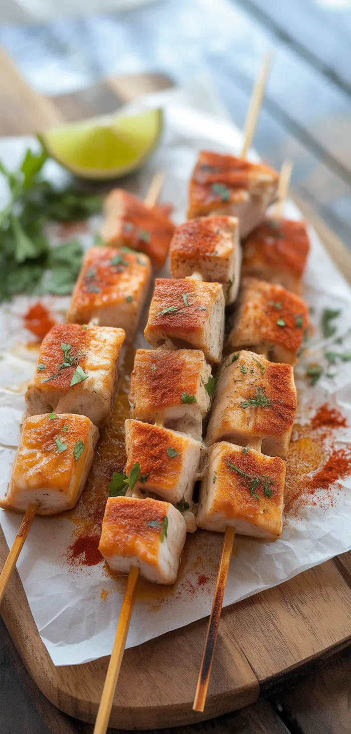 8. Smoked Paprika Mahi Mahi Skewers